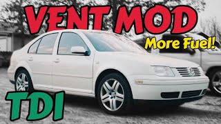 GET MORE FUEL IN YOUR MK4 VW TDI  VENTECTOMY  VENT MOD [upl. by Asa]