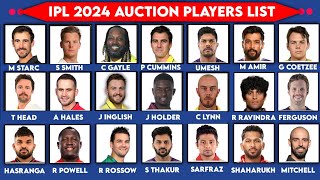 IPL 2024  List of All Auction Players List for the IPL 2024  IPL 2024 Auction Players List [upl. by Enahs64]