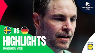 Intense clash for the bronze  Sweden vs Germany  Highlights  Mens EHF EURO 2024 [upl. by Rettke]