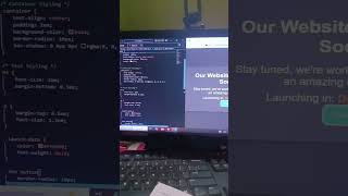 COMMING SOON PAGE USING HTML AND CSS 😎coding webdesign htmlcss htmlcsswebsite [upl. by Notsecnirp]