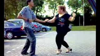 Nucita amp Randy dancing Bachata on the street [upl. by Oliva842]