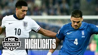 Greece vs England UEFA Nations League Highlights  FOX Soccer [upl. by Gagnon463]