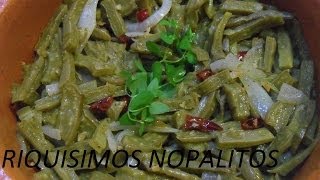 RICOS NOPALES CON OREGANO  LOS ANGELES COCINAN [upl. by Aggy923]