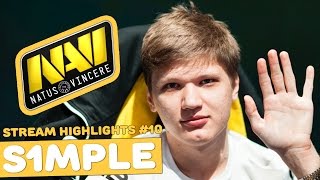 CSGO  s1mple  Stream Highlights 10 [upl. by Helms]