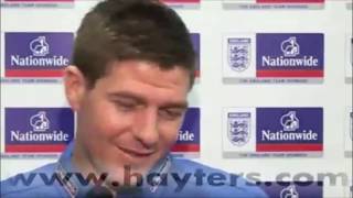 Steven Gerrard Slips Up In Interview  Erm… [upl. by Borek]