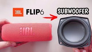 JBL FLIP 6 vs 4inch JBL Subwoofer Bass speaker [upl. by Loria434]