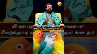 வீட்டில் பறவைகள் வளர்க்கலாமா மீனத்தொட்டி வைத்தால் நல்லதா கெட்டதா [upl. by Fotinas846]