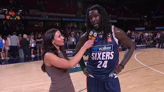 Montrezl Harrell postgame interview vs Illawarra Hawks  Round 8 NBL25 [upl. by Malone]