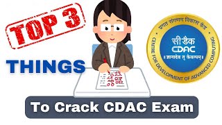 Top 3 Things To Crack CDAC exam  cdac exam preparation  ccat exam preparation cdac exam ccat [upl. by Maunsell]