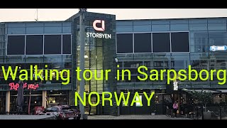 Walking tour in SARPSBORG NORWAY [upl. by Otilrac997]