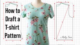 Make A TShirt Pattern from your Measurements [upl. by Gnaht]