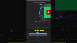 Comment incruster ses fond verts sur adobe première pro  shorts montagevideo [upl. by Partan]