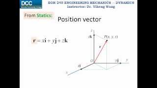 Dynamics Lecture 02 Particle kinematics Rectilinear continuous motion part 1 [upl. by Asirrac96]