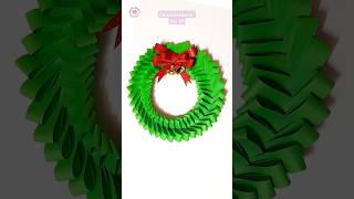 christmasdecorNO39 christmascrafts papercraft christmaswreath craftideas artandcraft shorts [upl. by Aztinay]