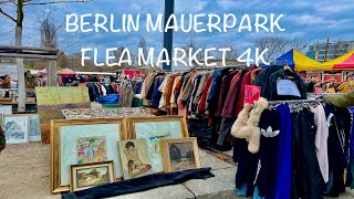 Berlin Mauerpark Sunday Flea market 4K [upl. by Novi762]