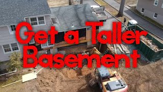 HOW TO Get a taller basement and underpinning [upl. by Kolb]