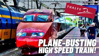 EUROSTAR First Class  Amsterdam to Paris at 300 kmh Europes fastest train [upl. by Grimbly]