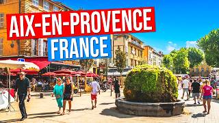 AIXenPROVENCE  FRANCE Visit the city of a thousand fountains in 4K in Provence France [upl. by Yecram863]