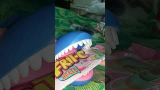 ASMR SHARK LOVES EATING FRITZ SOUR CANDY satisfying asmrcandy candy shortsviral [upl. by Ayyn]