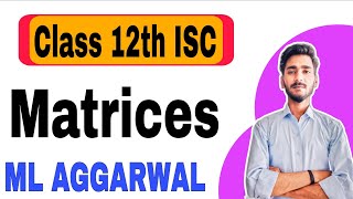 Matrices Class 12th ISC  Part 2  ML Aggarwal  Easy Concept [upl. by Eanat]