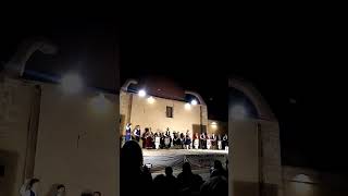 Traditional Cretan dance at the Venetian Harbour Tsikoudia Festival Chania Crete Folkdance [upl. by Notecnirp]