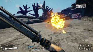 Satisfactory 10  You can melee the Spitters fireballs [upl. by Akinas]