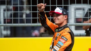 Lando Norris snaps back at reporter over question he hates as star stunned at Brazil GPLando Norr [upl. by Eyanaj]