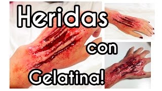 Tutorial  Heridas con Gelatina 🔪 Pris [upl. by Ydasahc]