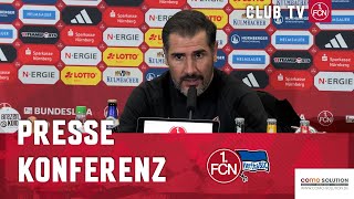 Die PK mit Cristian Fiél amp Pál Dárdai  1 FC Nürnberg  Hertha BSC 31 [upl. by Kunin]