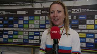 Annemiek van Vleuten  Interview at the finish  Womens World Championships Road Race 2022 [upl. by Campos516]