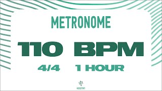 110 BPM Metronome 1 HOUR [upl. by Landry523]