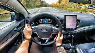 2023 LADA Vesta NG 16 MT  POV TEST DRIVE [upl. by Atlee]