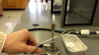 Chemistry Demo Burning Magnesium [upl. by Adlihtam]