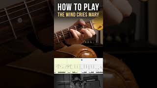 The Wind Cries Mary  Jimi Hendrix  Tutorial with tabs [upl. by Flanders]