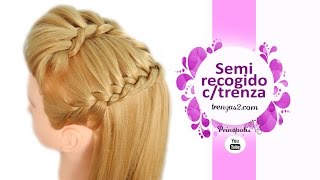 Semirecogidos Peinados con Trenzas para FiestasNavidadPromociónGraduacion Faciles y Rapidos [upl. by Retepnhoj]