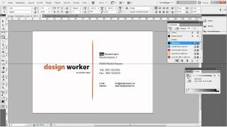 Visitenkarte in InDesign erstellen TutorialVorlage Teil 22 [upl. by Lillis]