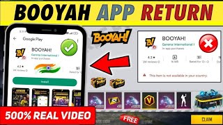 FINALLY BOOYAH APP RELAUNCHED IN PLAY STORE 😍 DOWNLOAD NEW BOOYAH APP INDIAN VERSION 😘 [upl. by Anej]