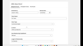 Demo Laserfiche Form AML Uptake Client [upl. by Zednanref10]