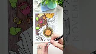 12 Month Coloring Calendar by A Brighter Year coloringbookforadults coloringbooksforadults [upl. by Sina]