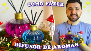 COMO FAZER DIFUSOR DE AROMAS CASEIRO – Aromatizador de ambientes – DIY Homemade Reed Diffuser [upl. by Kirsch]