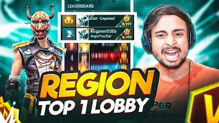 Angry Youtuber Rg Gamer 🤬 Tried To Break My Streak In Region Top 1 Lobby 🤯 Garena Free Fire [upl. by Niu]