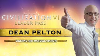 Civilization VI  Communitys Dean Pelton Greeting and War Declaration [upl. by Ahusoj]