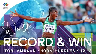 WORLD RECORD 1212 🇳🇬  Amusan wins 100m hurdles  World Athletics Championships Oregon 22 [upl. by Zenas]