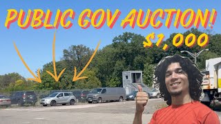 First Day at Cheap Public Car Auction w NO DEALERS LICENSE [upl. by Akitahs]