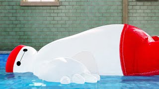 BAYMAX  Baymax Goes Swimming 2022 Disney [upl. by Reich]