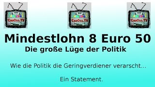 Lohnt es sich zu arbeiten Mindestlohn und die große Lüge der Politik [upl. by Alidia]