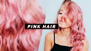 PINK HAIR COMO FAZER EM CASA  Inês Rochinha [upl. by Maxwell907]