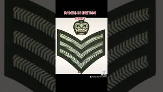 British Army Ranks [upl. by Artied28]