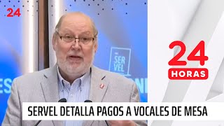 Próximas elecciones Servel detalla pagos a vocales de mesa excusas y multas  24 Horas TVN Chile [upl. by Natty]