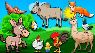 ANIMALES DE GRANJA para NIÑOS  Aprende sus nombres y sonidos [upl. by Melisse]